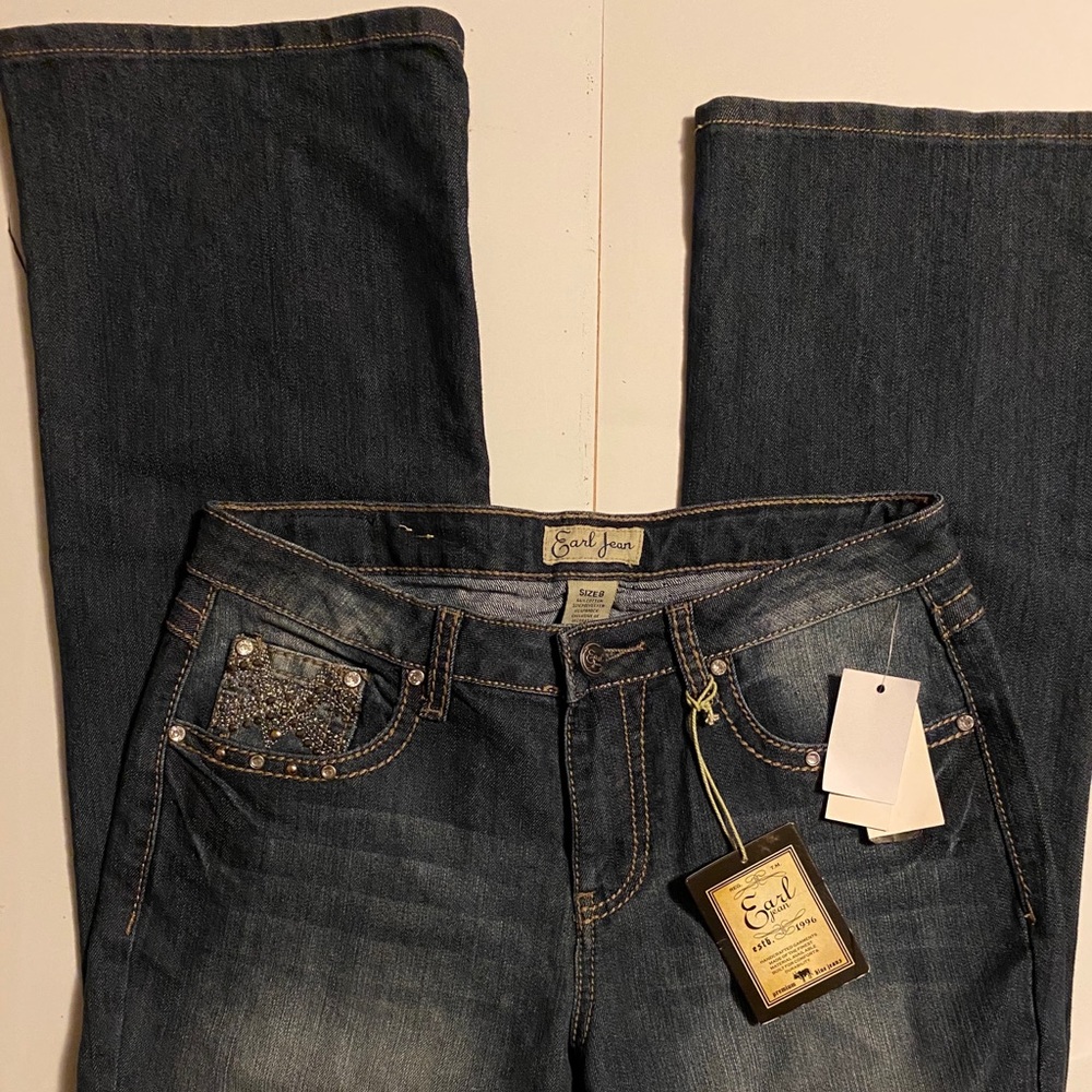 New Earl Jones Women Size 8 wide leg jeans - Picture 1 of 6